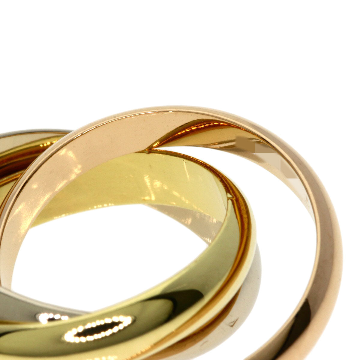 CARTIER Trinity MM #51 Ring K18 Yellow Gold 18K Pink GoldLadies [Used]