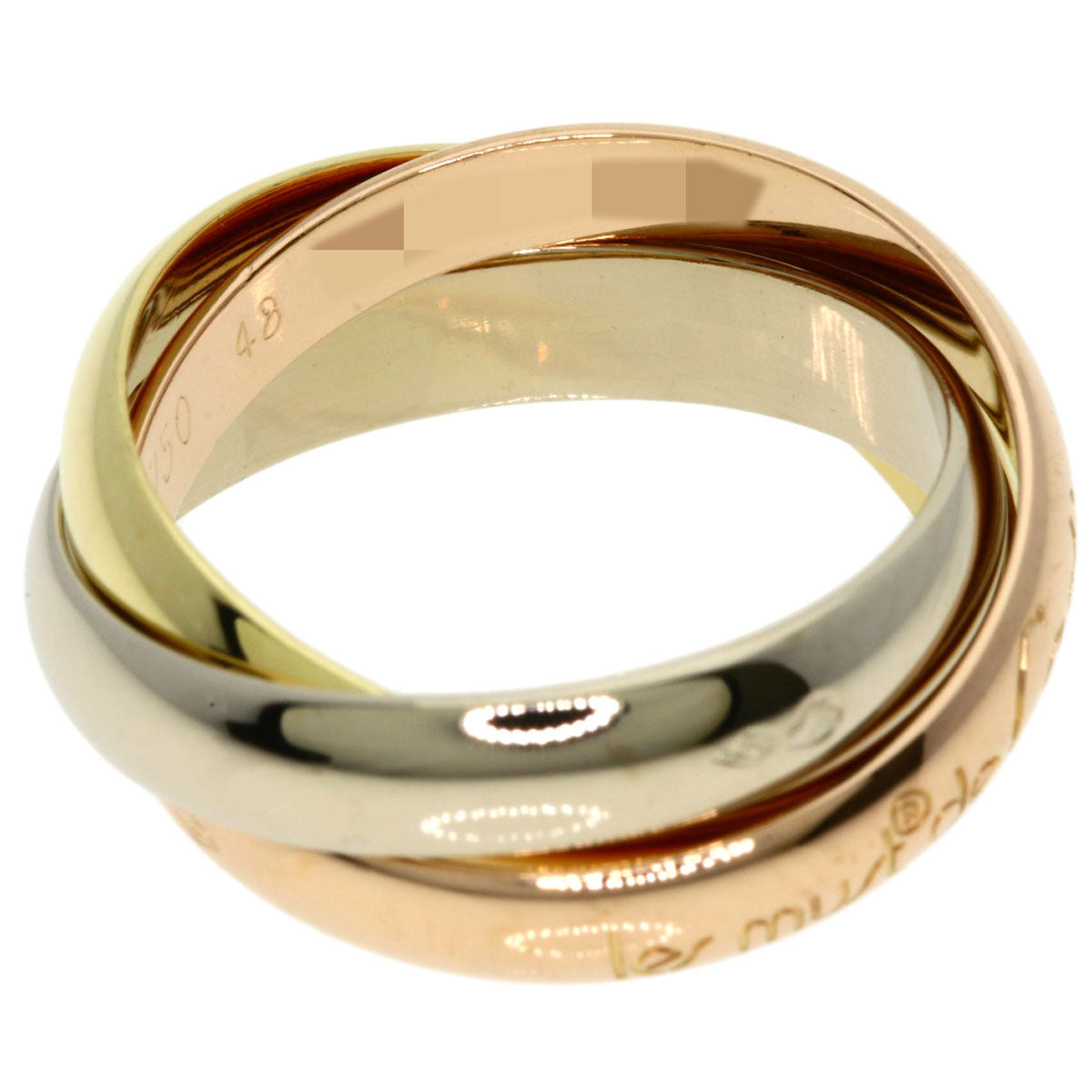 CARTIER Trinity #48 Ring K18 Yellow Gold 18K Pink GoldLadies [Used]