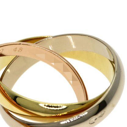 CARTIER Trinity #48 Ring K18 Yellow Gold 18K Pink GoldLadies [Used]