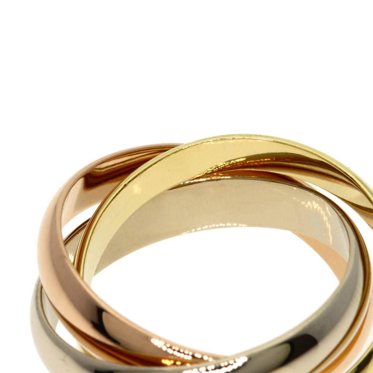 CARTIER Trinity #48 Ring K18 Yellow Gold 18K Pink GoldLadies [Used]