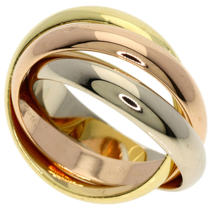 CARTIER Trinity MM #48 Ring K18 Yellow Gold 18K Pink GoldLadies [Used]