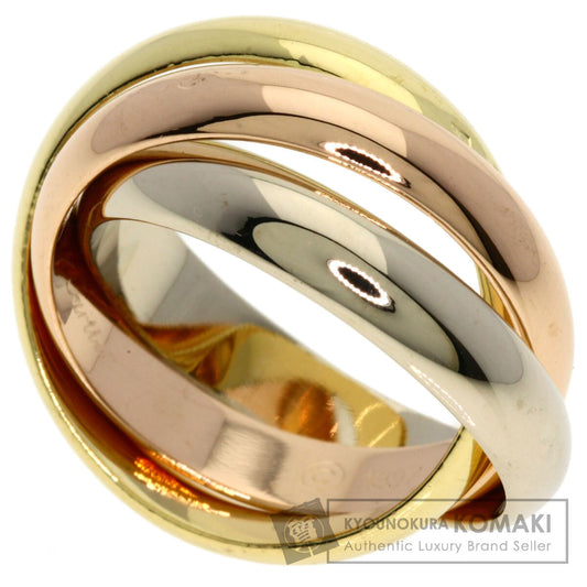 CARTIER Trinity MM #48 Ring K18 Yellow Gold 18K Pink GoldLadies [Used]