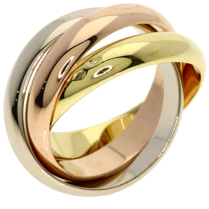 CARTIER Trinity MM #48 Ring K18 Yellow Gold 18K Pink GoldLadies [Used]