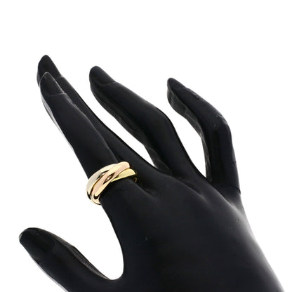 CARTIER Trinity MM #48 Ring K18 Yellow Gold 18K Pink GoldLadies [Used]