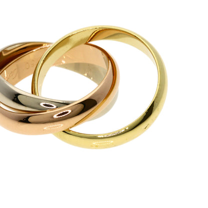 CARTIER Trinity MM #48 Ring K18 Yellow Gold 18K Pink GoldLadies [Used]