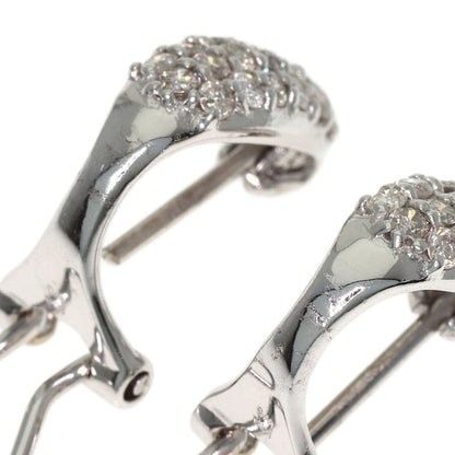 0.236ct Diamond earring 2WAY Earring K14 White Gold 3.6g　Ladies