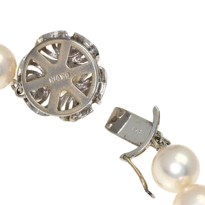 Akoya pearl Pearl Necklace Silver 42g　Ladies