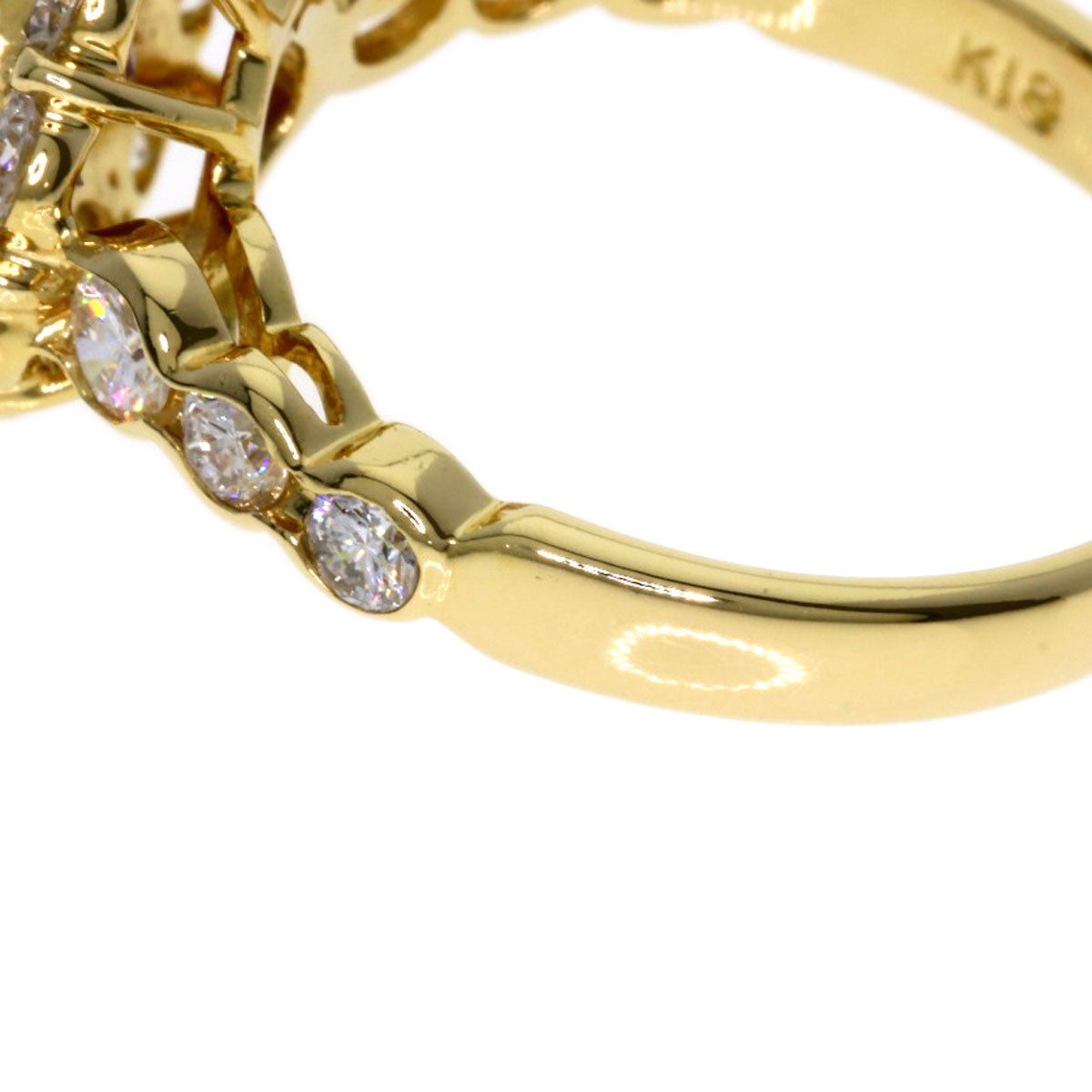 1.243ct Ruby Diamond Ring K18 Yellow Gold 4.2g　Ladies