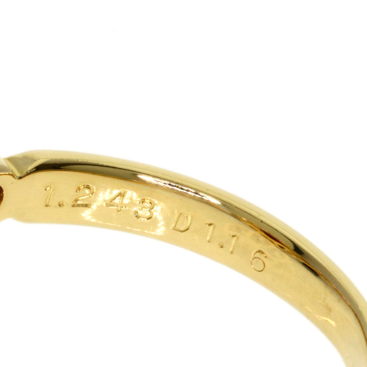 1.243ct Ruby Diamond Ring K18 Yellow Gold 4.2g　Ladies