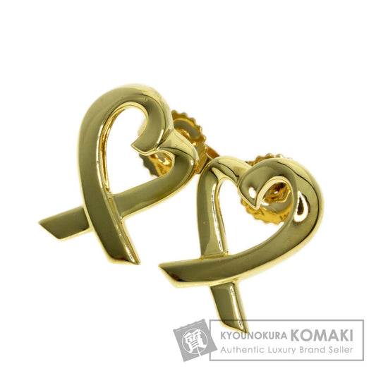 TIFFANY&Co. Loving heart earring K18 Yellow Gold Ladies [Used]