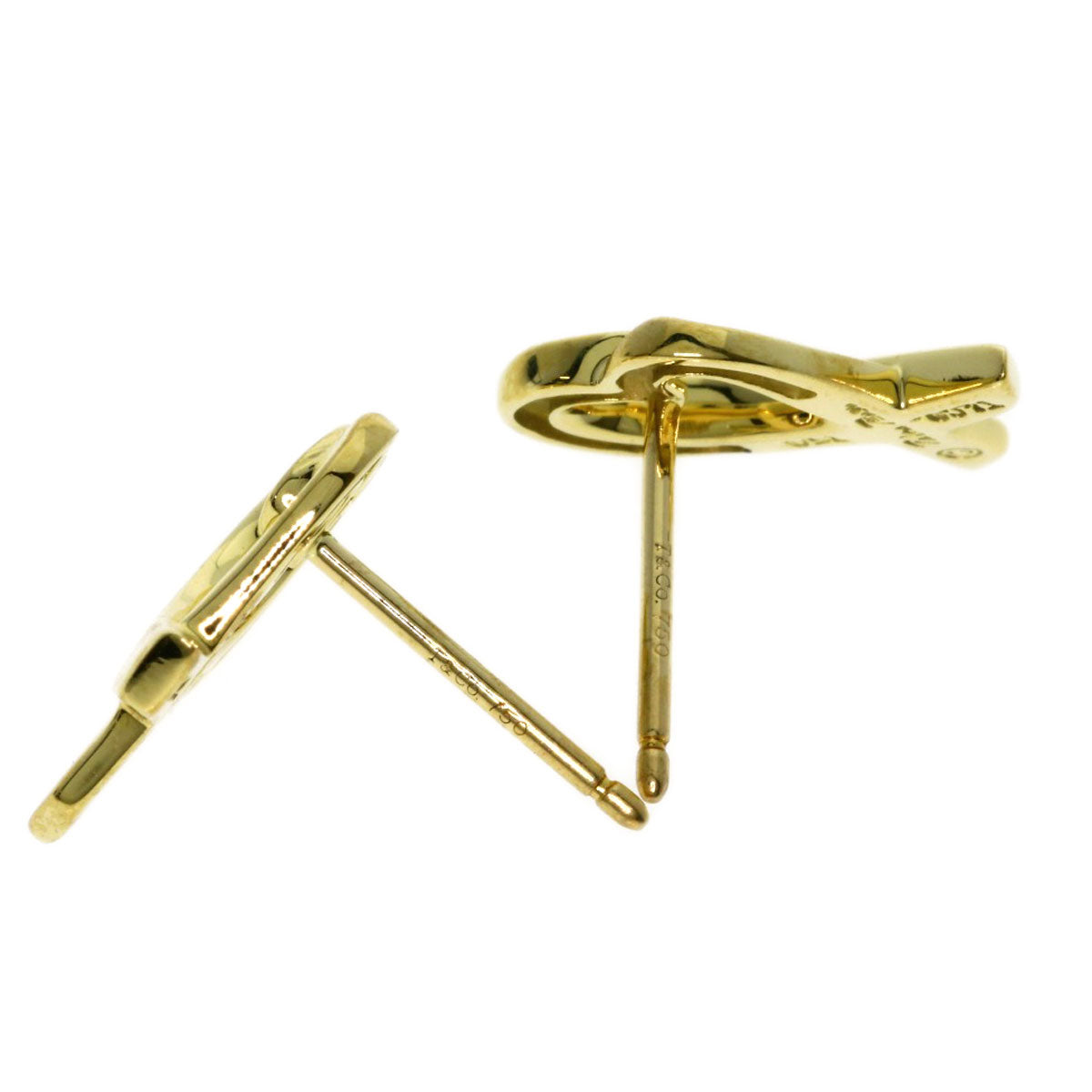TIFFANY&Co. Loving heart earring K18 Yellow Gold Ladies [Used]