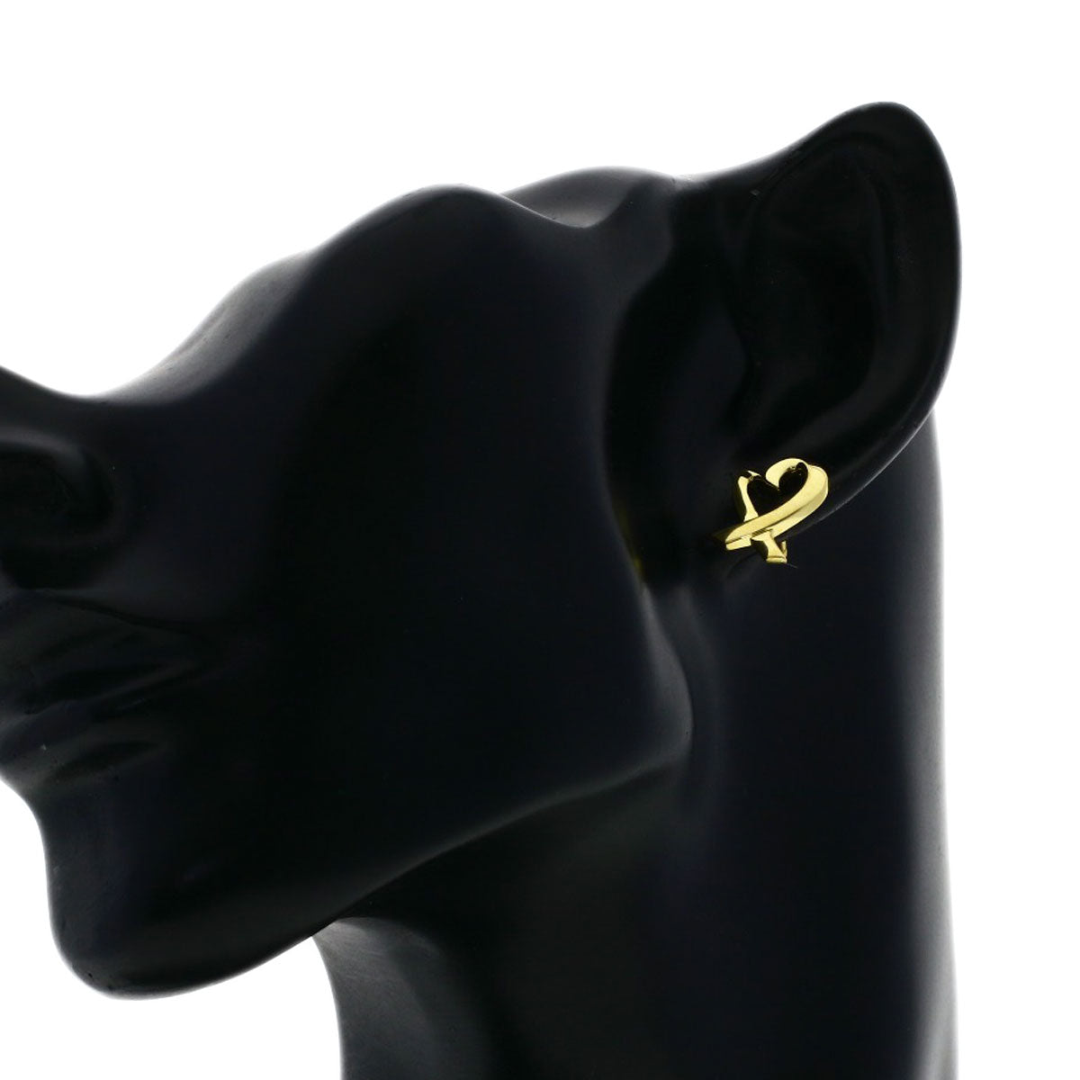 TIFFANY&Co. Loving heart earring K18 Yellow Gold Ladies [Used]