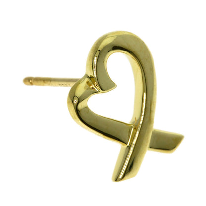 TIFFANY&Co. Loving heart earring K18 Yellow Gold Ladies [Used]