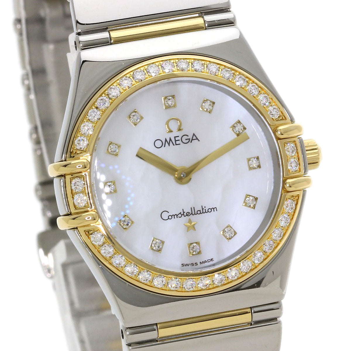 OMEGA Constellation 12P BezelDiamond Watches 1376.75 Stainless Steel/SSxK18YG Ladies