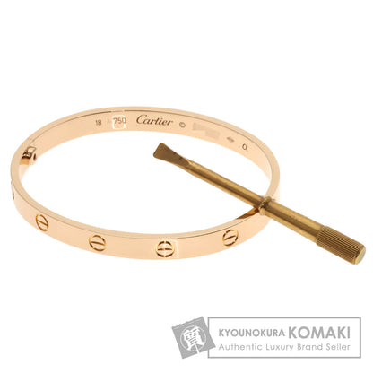 CARTIER LOVE Bracelets #18 with screwdriver Bracelet K18 Pink Gold Ladies [Used]