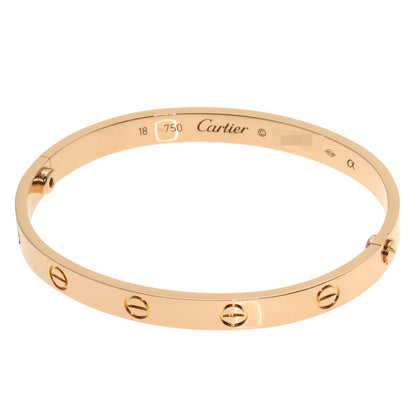 CARTIER LOVE Bracelets #18 with screwdriver Bracelet K18 Pink Gold Ladies [Used]