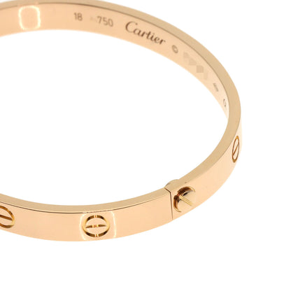 CARTIER LOVE Bracelets #18 with screwdriver Bracelet K18 Pink Gold Ladies [Used]