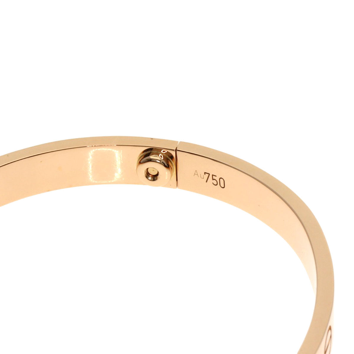 CARTIER LOVE Bracelets #18 with screwdriver Bracelet K18 Pink Gold Ladies [Used]