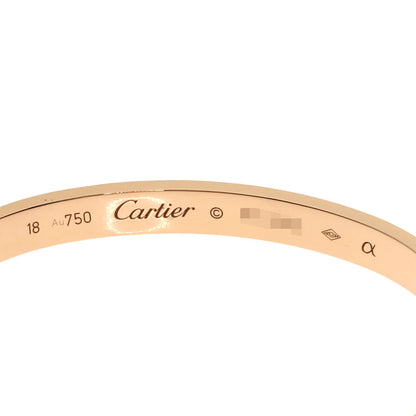 CARTIER LOVE Bracelets #18 with screwdriver Bracelet K18 Pink Gold Ladies [Used]