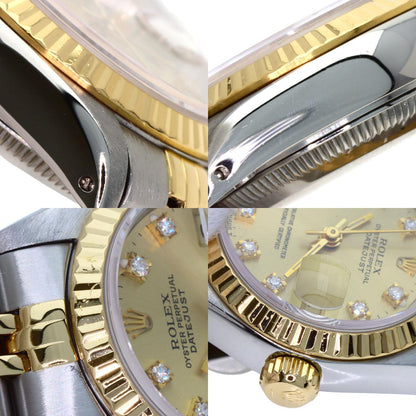 ROLEX DATEJUST 10P Diamond Watches 69173G Stainless Steel/SSxK18YG Ladies