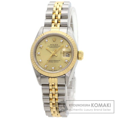 ROLEX DATEJUST 10P Diamond Watches 69173G Stainless Steel/SSxK18YG Ladies