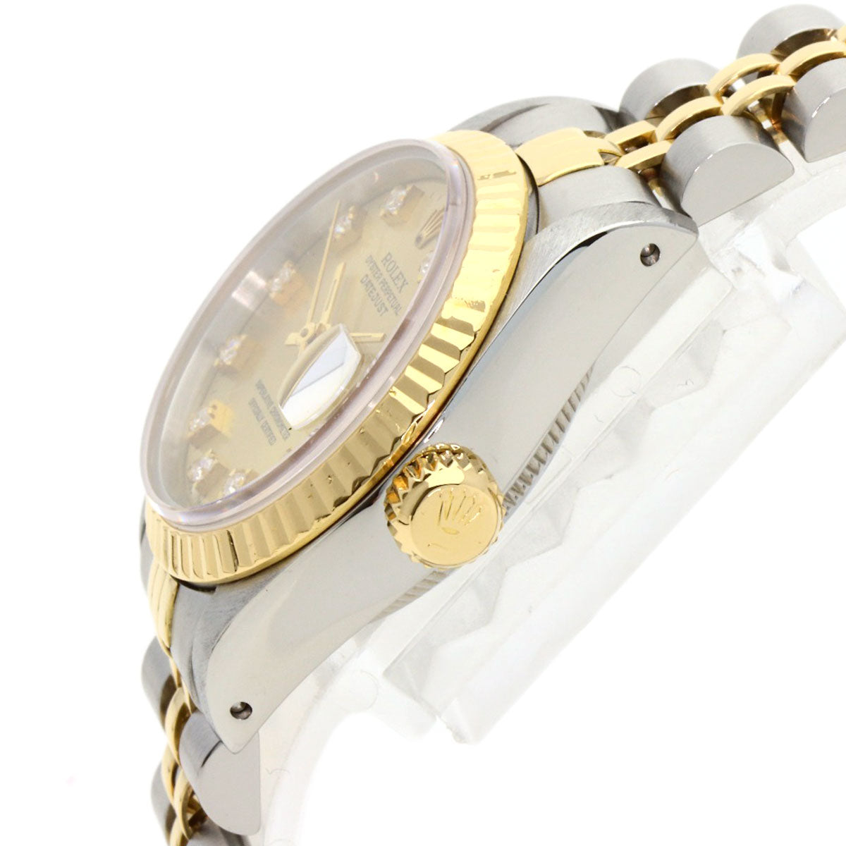 ROLEX DATEJUST 10P Diamond Watches 69173G Stainless Steel/SSxK18YG Ladies