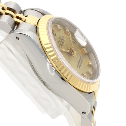 ROLEX DATEJUST 10P Diamond Watches 69173G Stainless Steel/SSxK18YG Ladies