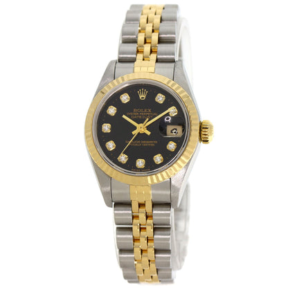 ROLEX DATEJUST 10P Diamond Watches 79173G Stainless Steel/SSxK18YG Ladies