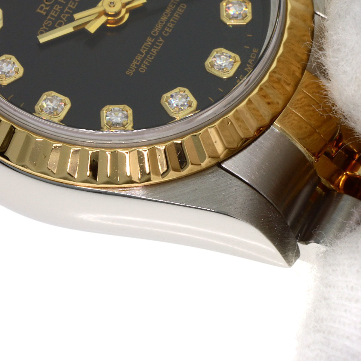 ROLEX DATEJUST 10P Diamond Watches 79173G Stainless Steel/SSxK18YG Ladies