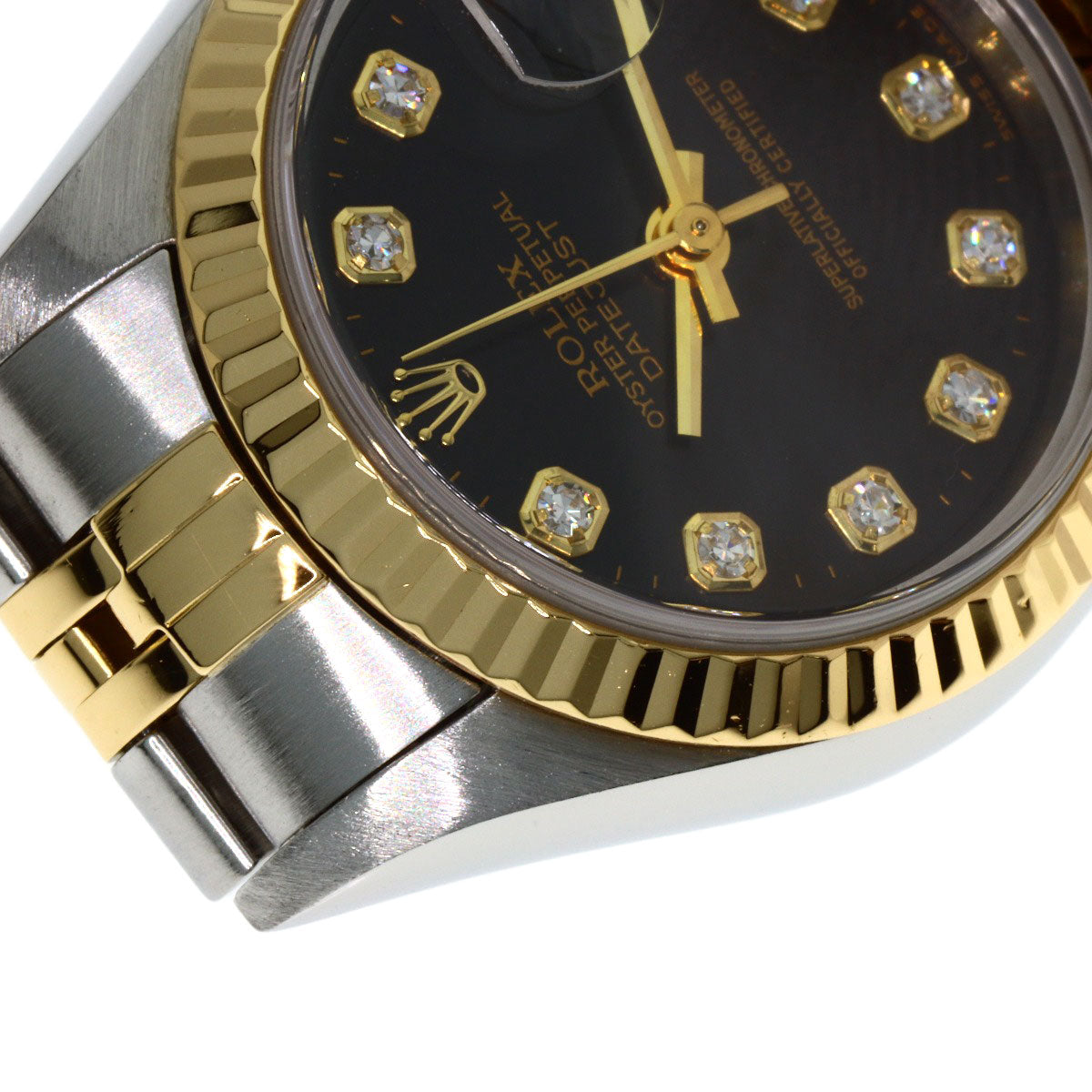 ROLEX DATEJUST 10P Diamond Watches 79173G Stainless Steel/SSxK18YG Ladies