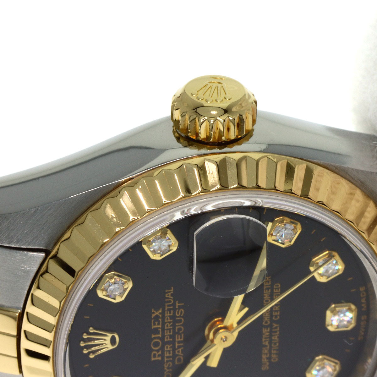 ROLEX DATEJUST 10P Diamond Watches 79173G Stainless Steel/SSxK18YG Ladies