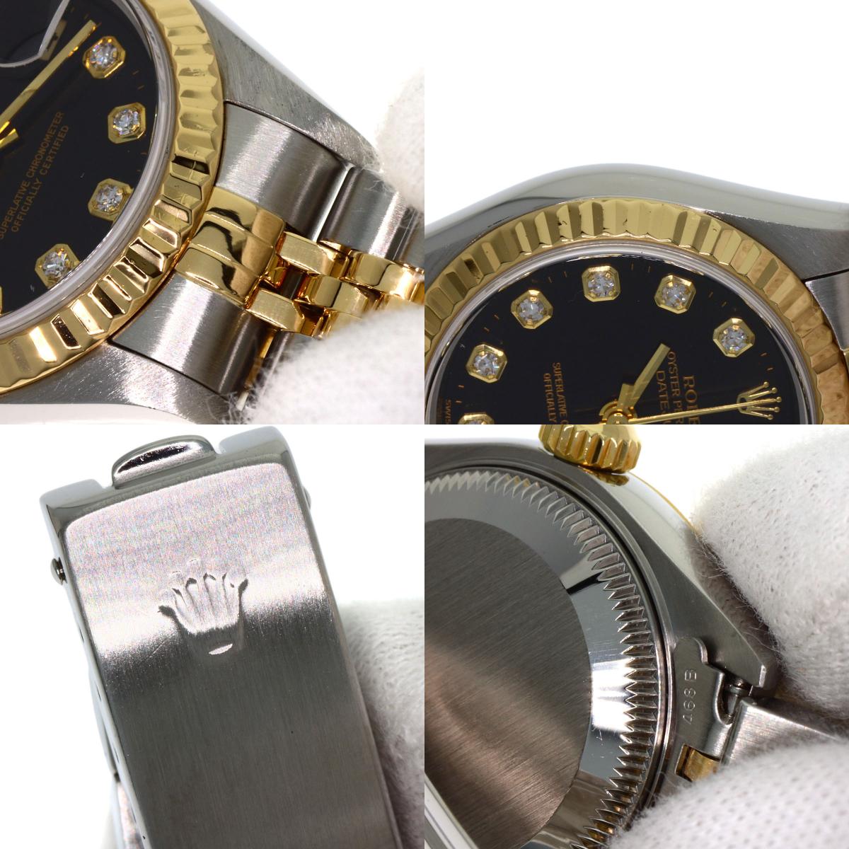 ROLEX DATEJUST 10P Diamond Watches 79173G Stainless Steel/SSxK18YG Ladies