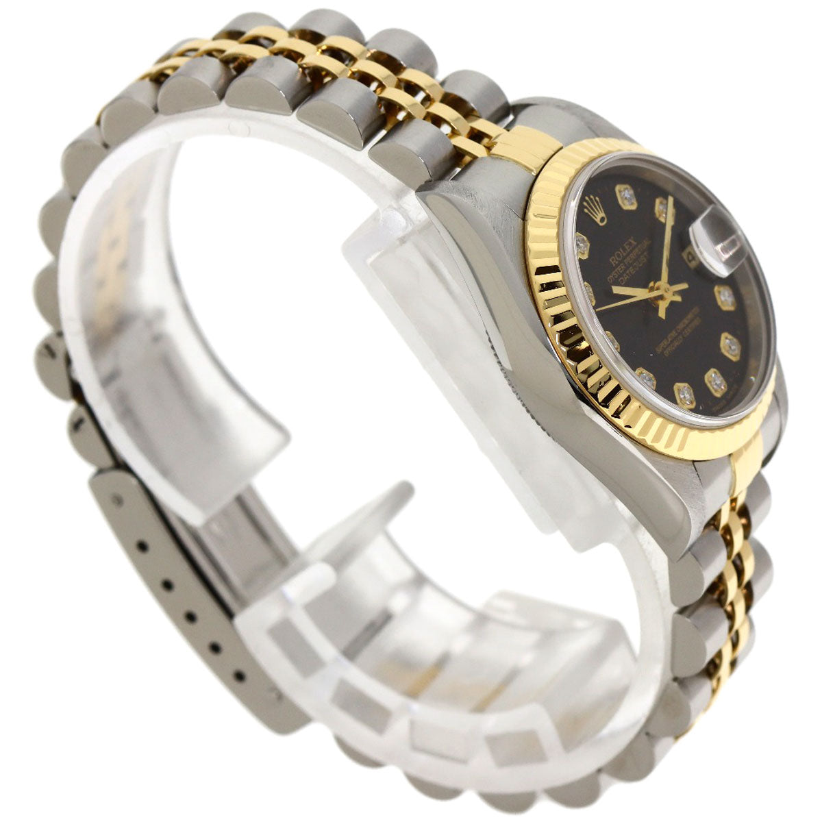 ROLEX DATEJUST 10P Diamond Watches 79173G Stainless Steel/SSxK18YG Ladies