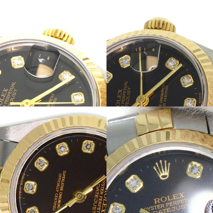 ROLEX DATEJUST 10P Diamond Watches 79173G Stainless Steel/SSxK18YG Ladies