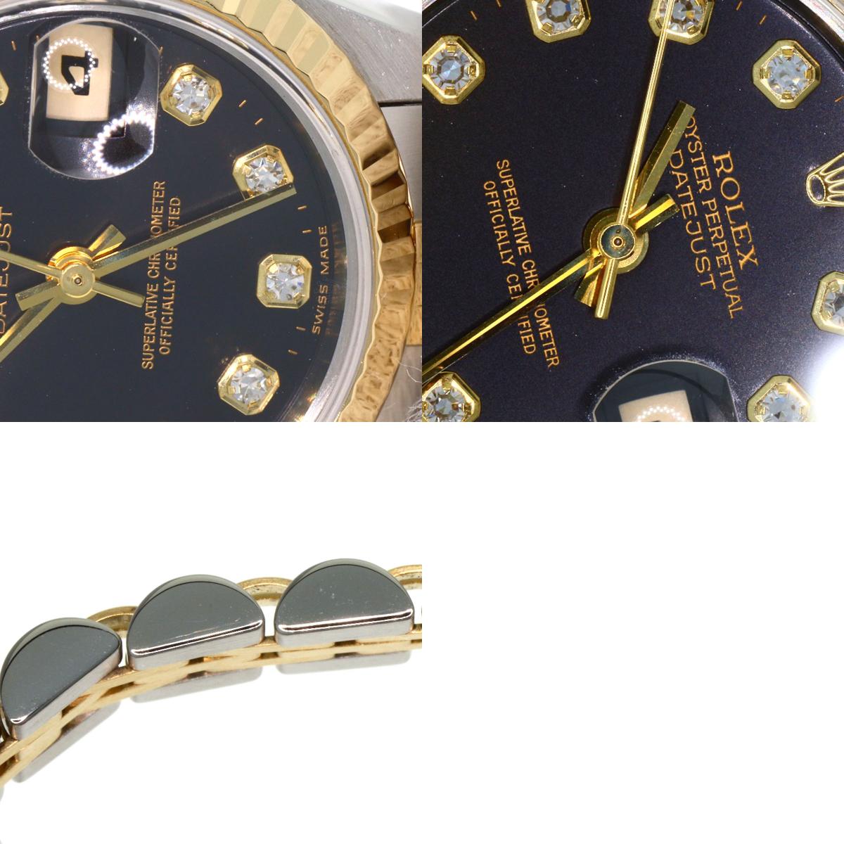 ROLEX DATEJUST 10P Diamond Watches 79173G Stainless Steel/SSxK18YG Ladies