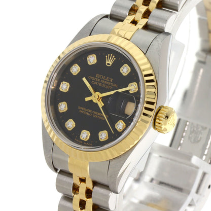 ROLEX DATEJUST 10P Diamond Watches 79173G Stainless Steel/SSxK18YG Ladies