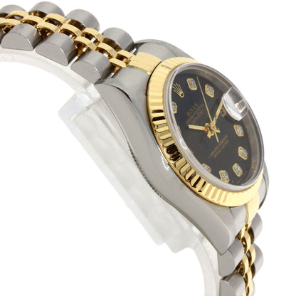 ROLEX DATEJUST 10P Diamond Watches 79173G Stainless Steel/SSxK18YG Ladies