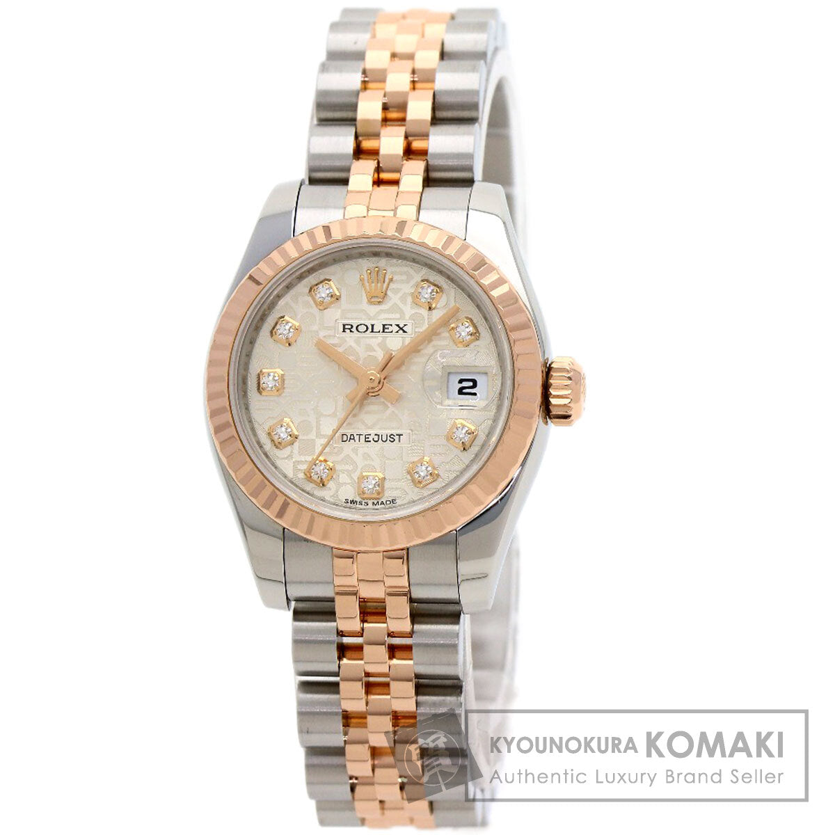 ROLEX DATEJUST 10P Diamond Watches 179171G Stainless Steel/SSxK18PG Ladies