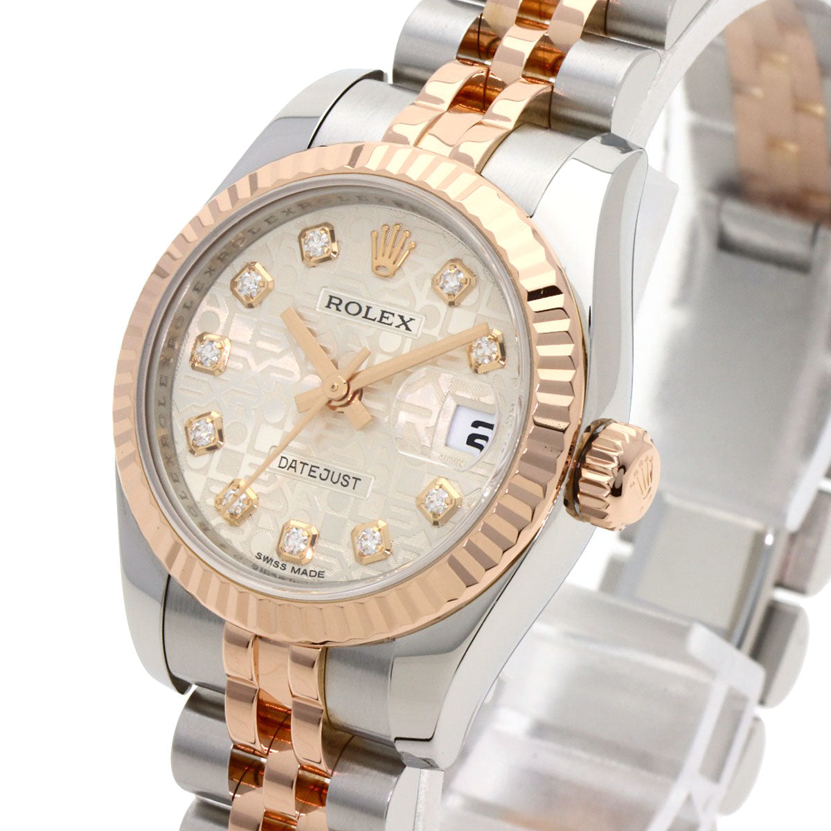 ROLEX DATEJUST 10P Diamond Watches 179171G Stainless Steel/SSxK18PG Ladies