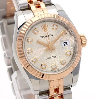 ROLEX DATEJUST 10P Diamond Watches 179171G Stainless Steel/SSxK18PG Ladies