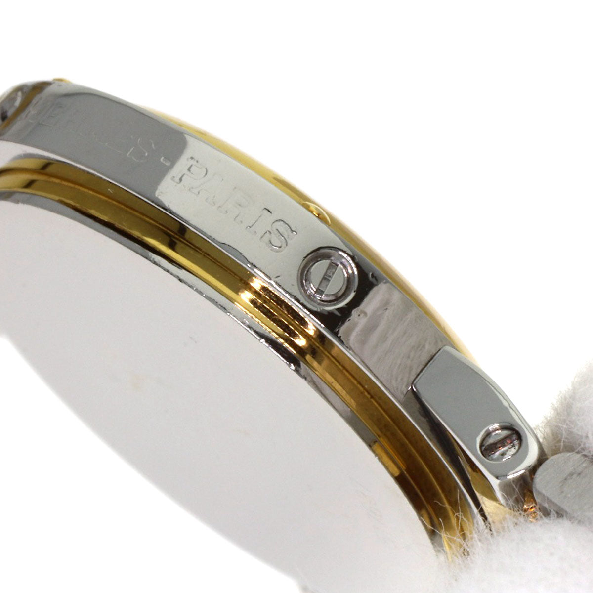 HERMES Clipper Watches Stainless Steel/SSxGP Ladies