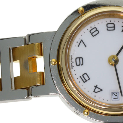 HERMES Clipper Watches Stainless Steel/SSxGP Ladies