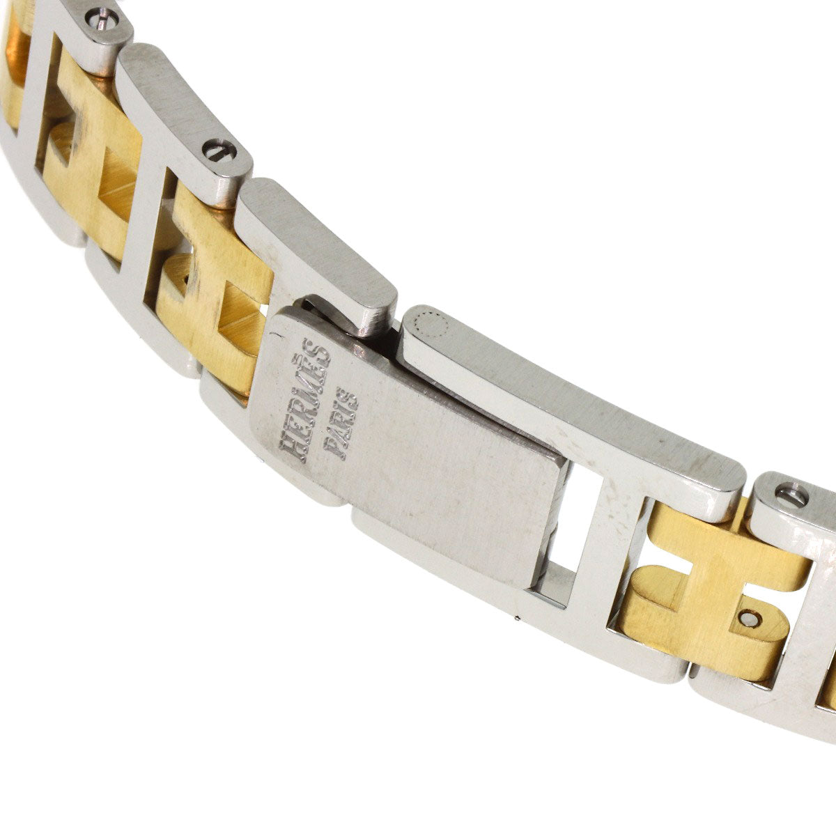 HERMES Clipper Watches Stainless Steel/SSxGP Ladies