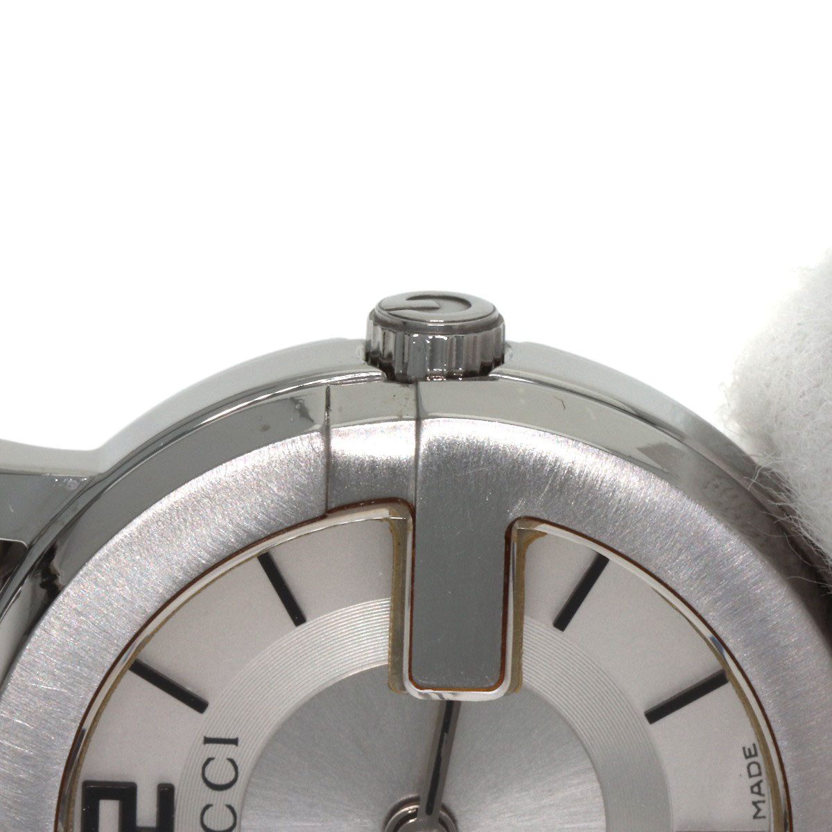 GUCCI Round face Watches 101L Stainless Steel/Stainless Steel Ladies