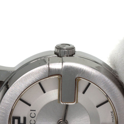 GUCCI Round face Watches 101L Stainless Steel/Stainless Steel Ladies