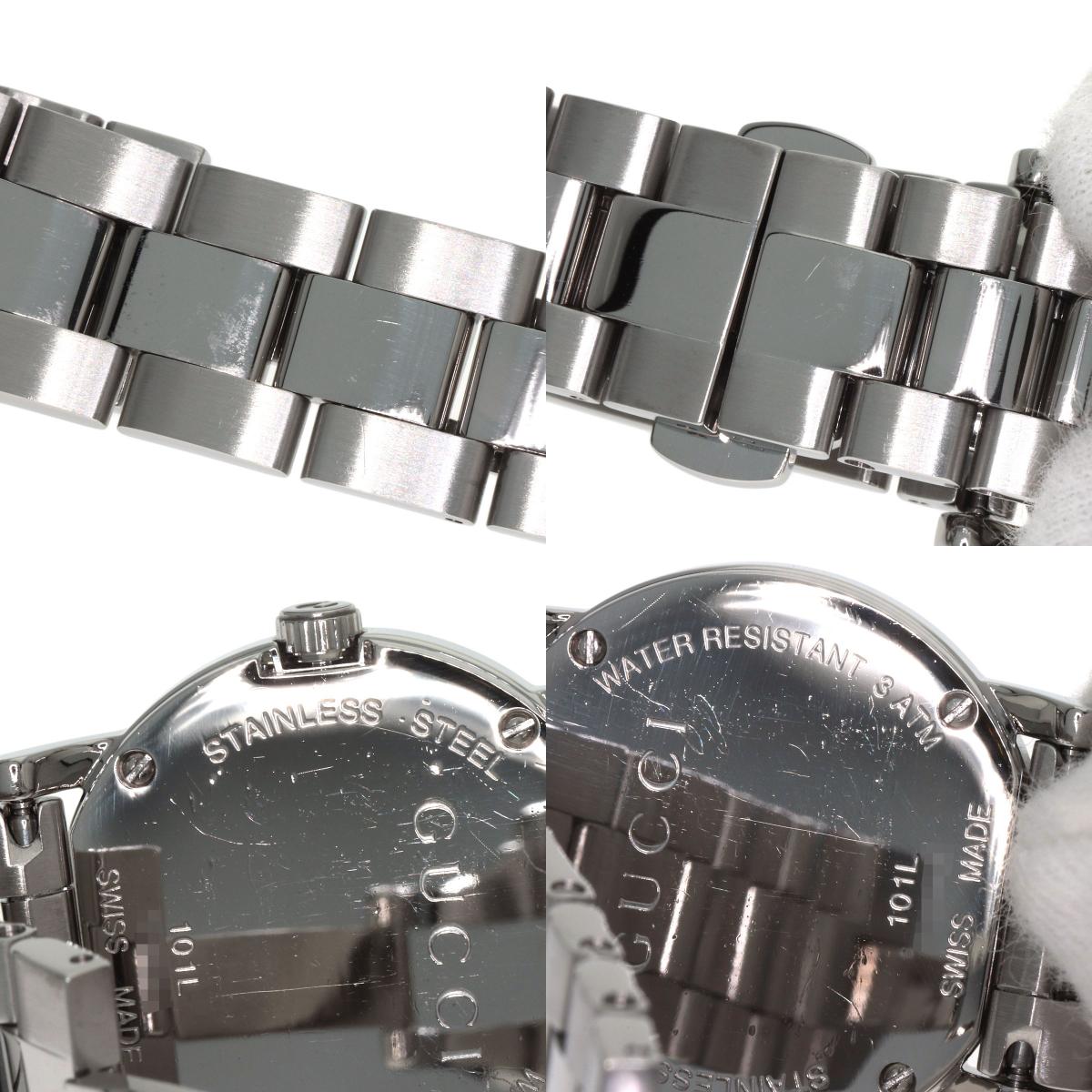 GUCCI Round face Watches 101L Stainless Steel/Stainless Steel Ladies