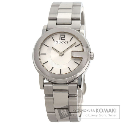 GUCCI Round face Watches 101L Stainless Steel/Stainless Steel Ladies