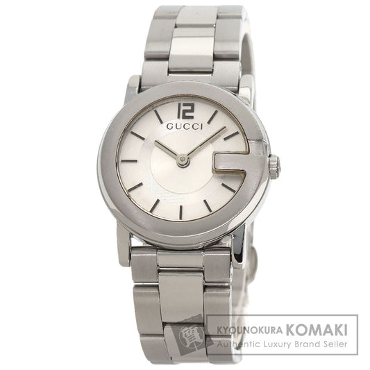 GUCCI Round face Watches 101L Stainless Steel/Stainless Steel Ladies
