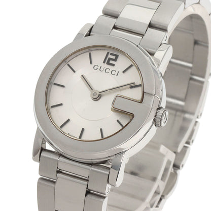 GUCCI Round face Watches 101L Stainless Steel/Stainless Steel Ladies