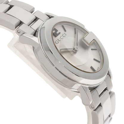 GUCCI Round face Watches 101L Stainless Steel/Stainless Steel Ladies